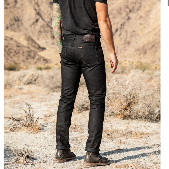 Lee 101 Rider 13 oz Black Selvedge Denim Jean - Picture 5 of 16